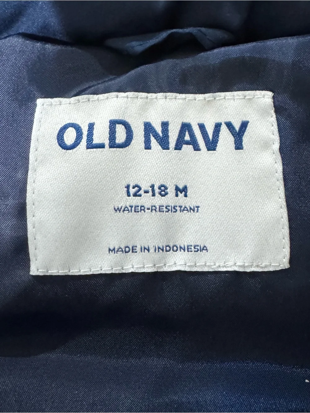 Old Navy Navy Blue Sleeveless Puffer Vest